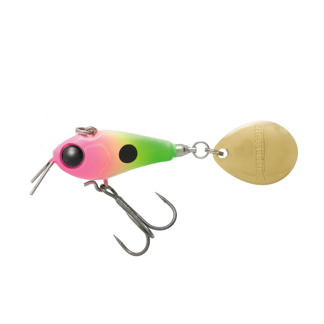 Spinnertail Tiemco Riot Blade, Culoare 13 Pinky Lime Chartreuse, 2.5cm/9g