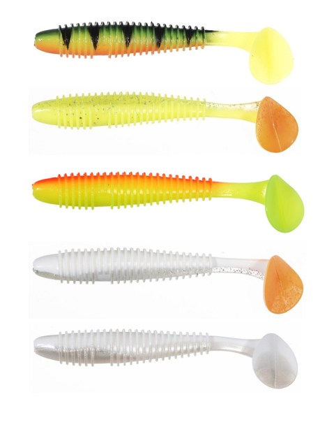 Shad Jaxon Intensa Mango IND, 8cm, Culoare MIX, 5buc/plic