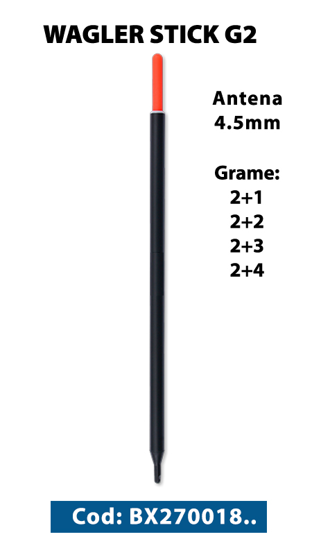 Plută waggler BFF Stick G2, 2+1g