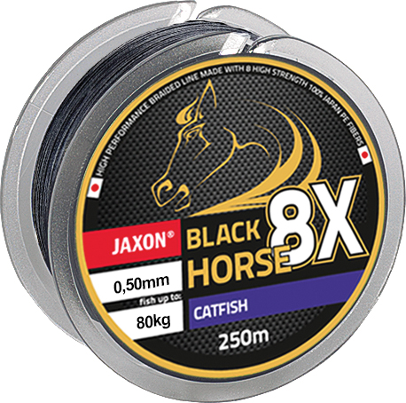 Fir textil Jaxon Black Horse PE 8X Catfish, 0.50mm/80kg, 1000m