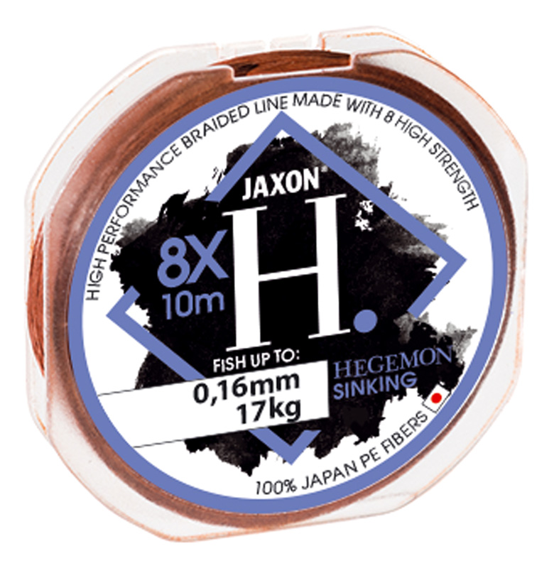 Fir textil Jaxon Hegemon Premium Sinking 8x, Brown, 0.10mm/7kg, 10m
