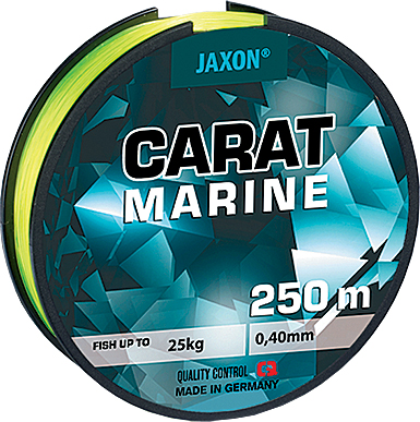 Fir monofilament Jaxon Carat Marine, Yellow Fluo, 0.45mm/30kg/250m