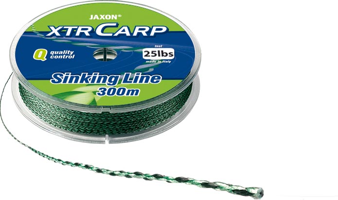 Fir textil Jaxon Pro Carp Sinking Line, Green, 25lbs/10m