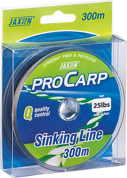 Fir textil Jaxon Pro Carp Sinking Line, Green, 25lbs/10m