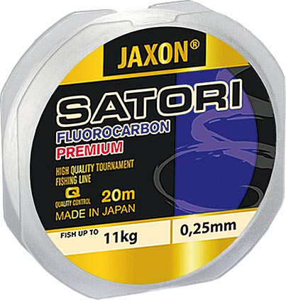 Fir fluorocarbon Jaxon Satori Premium, Transparent, 0.22mm/10kg/20m