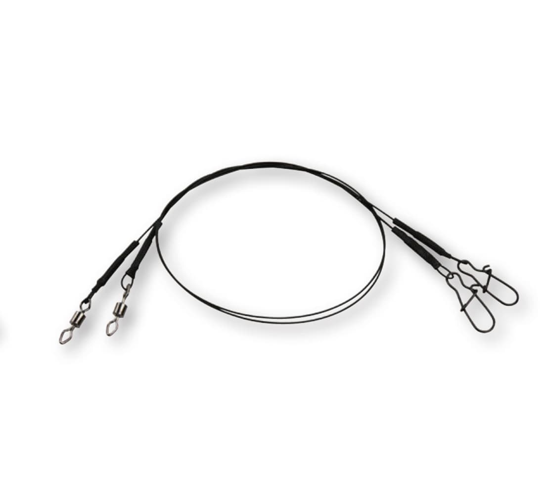 Strună DAM Effzett Coated Core7 Spin Leader, Large, 30cm, Nr.4/24kg, 2buc
