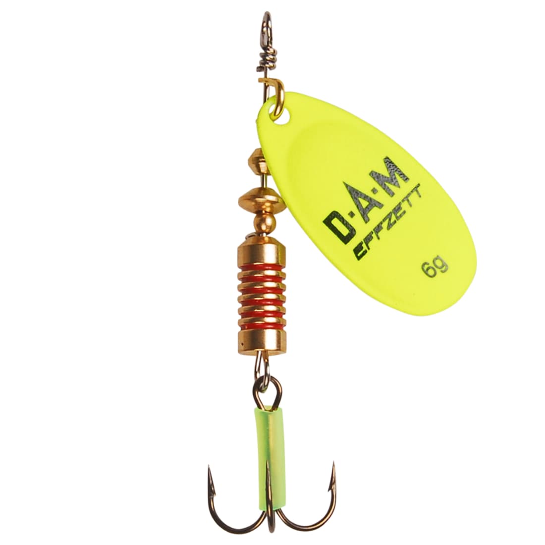 Linguriță rotativă DAM Effzett, Fluo Yellow, 6g