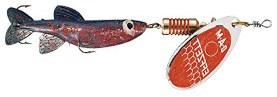 Linguriță rotativă DAM Effzett Minnow, Red Glitter, 7g