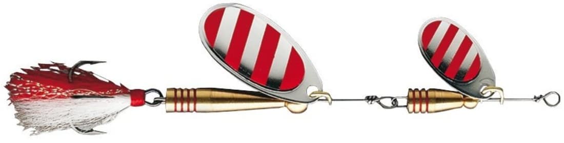 Linguriță rotativă DAM Effzett Tandem Dressed, Stripe, 14g