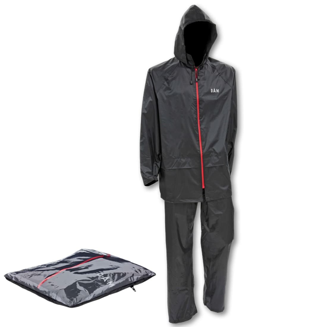 Costum de ploaie impermeabil DAM Protec Rainsuit, Negru, Large