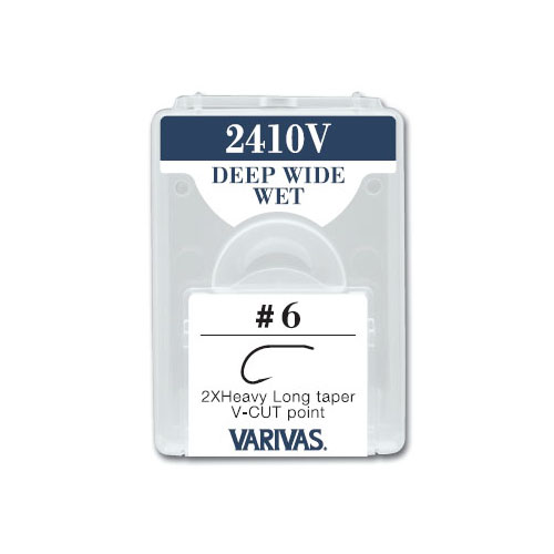 CARLIGE FLY 2410V 2X FINE DEEP WIDE WET NR 8 micro barb