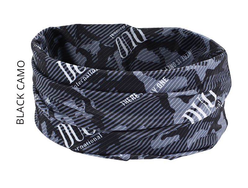 Bandană Duo UV Headwear Black Camo, One Size