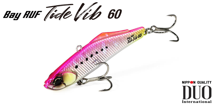 Vobler DUO Bay Ruf Tide Vib 60, MCC0680 UV Gold Rainbow, 6cm/9.6g