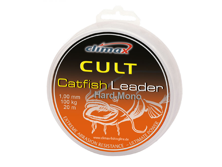 FIR CULT CATFISH HARD MONO LEADER 50m 1.20mm 100kg