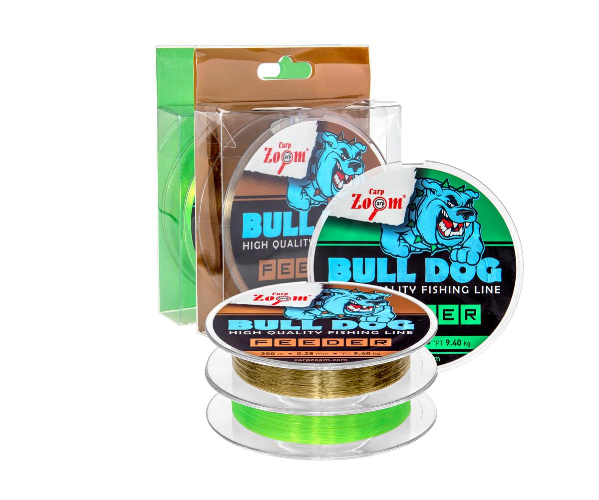 Fir monofilament Carp Zoom Crap Bull-Dog Feeder Fluo Green, 0.22mm/6.4kg, 300m