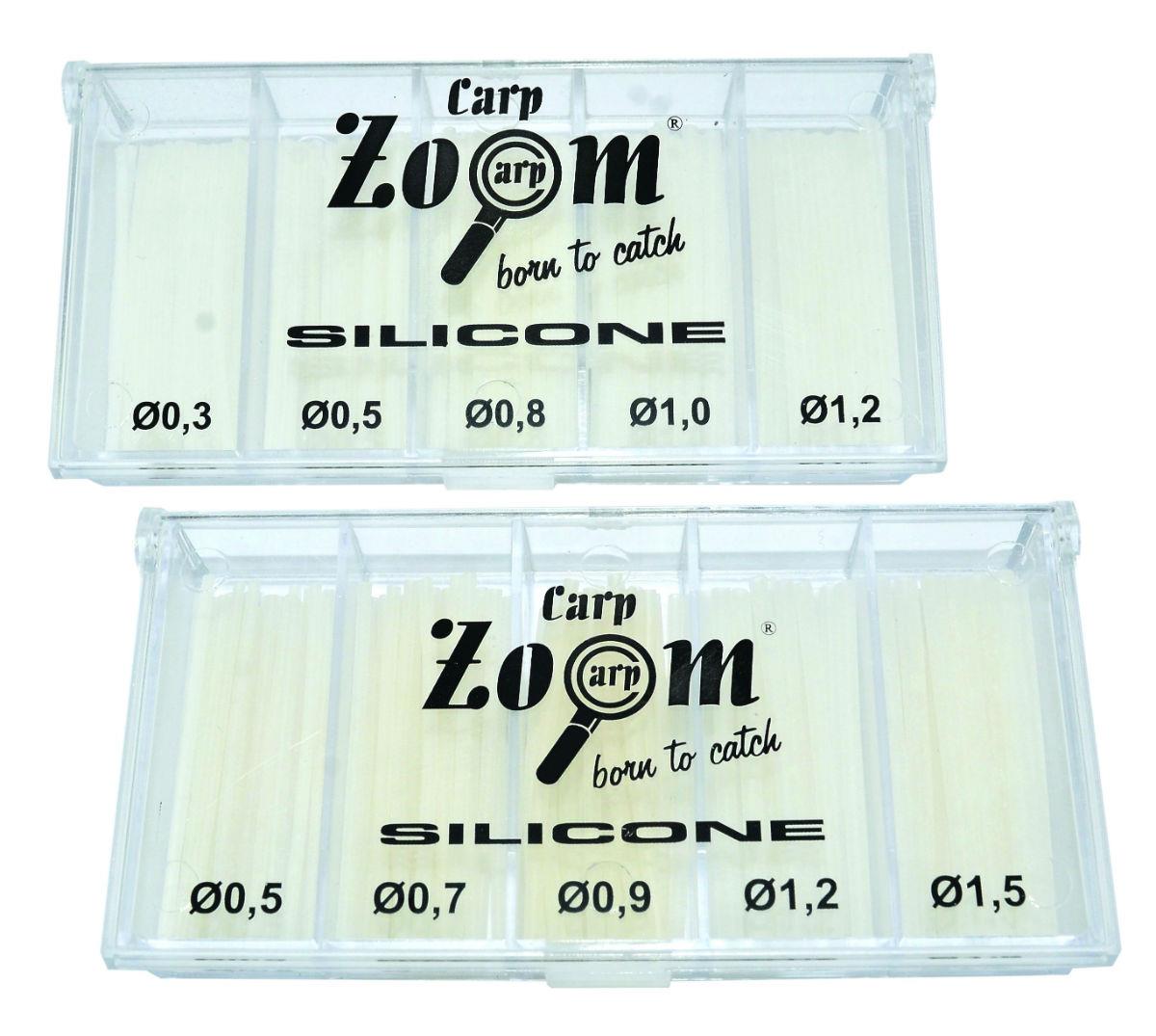 Cutie tuburi de silicon Carp Zoom, Transparent