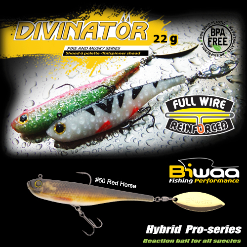 SHAD DIVINATOR MEDIUM 18cm 35gr 50 Red Horse