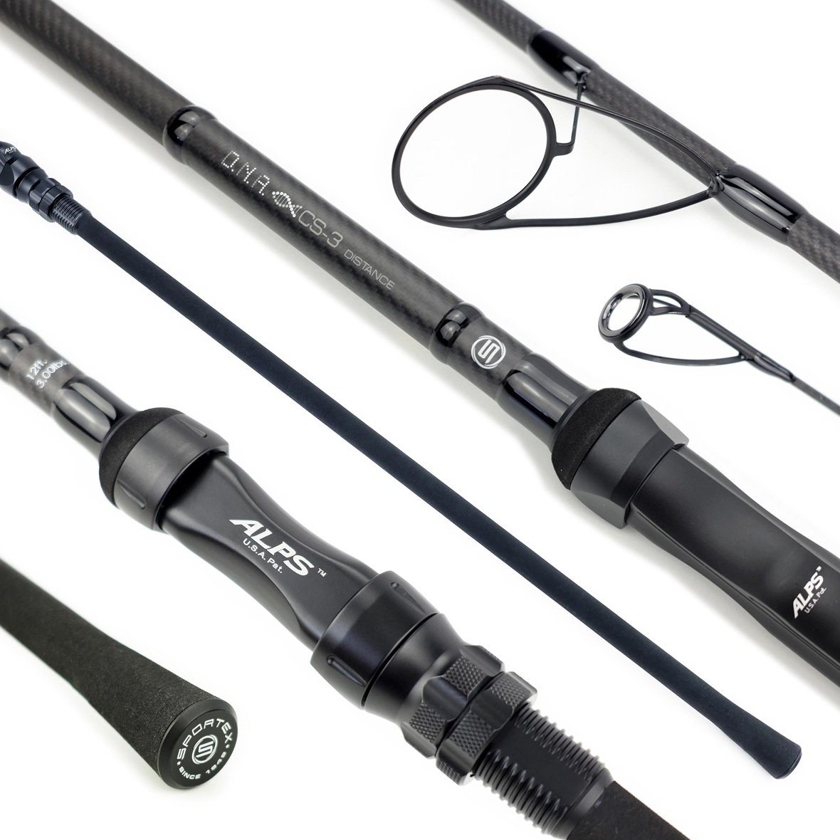 Lansetă Sportex D.N.A CS-3 Distance Carp, 3.96m/3-5oz, 2buc