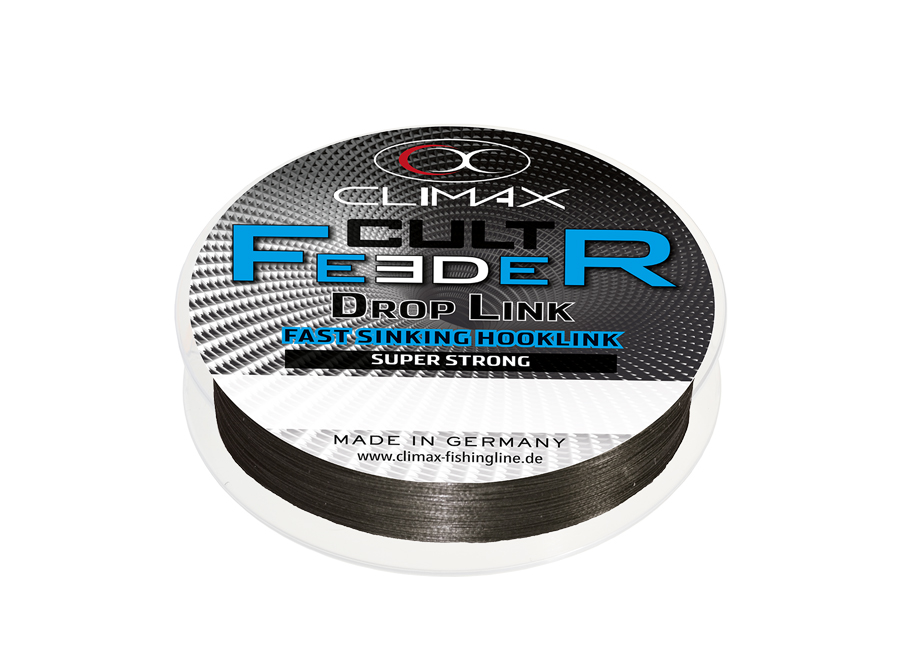 FIR TEXTIL CLIMAX CULT FEEDER FAST SINKING DROPLINK 10m 0.06mm 3.2kg Dark Grey