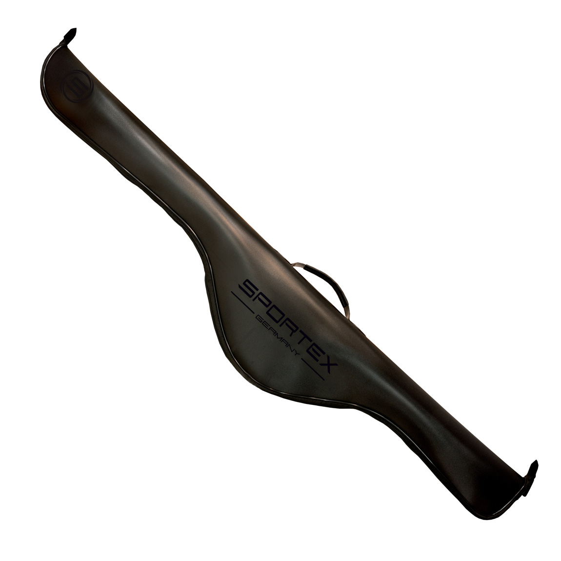 Husă individuală semirigidă Sportex EVA Rod Bag, Black, 1 compartiment, 128cm