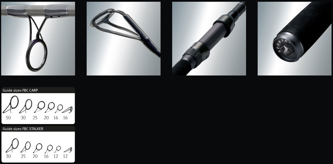 Lansetă Sportex FBC CS-3 Carp, 3.66m/3.00lbs, 2buc