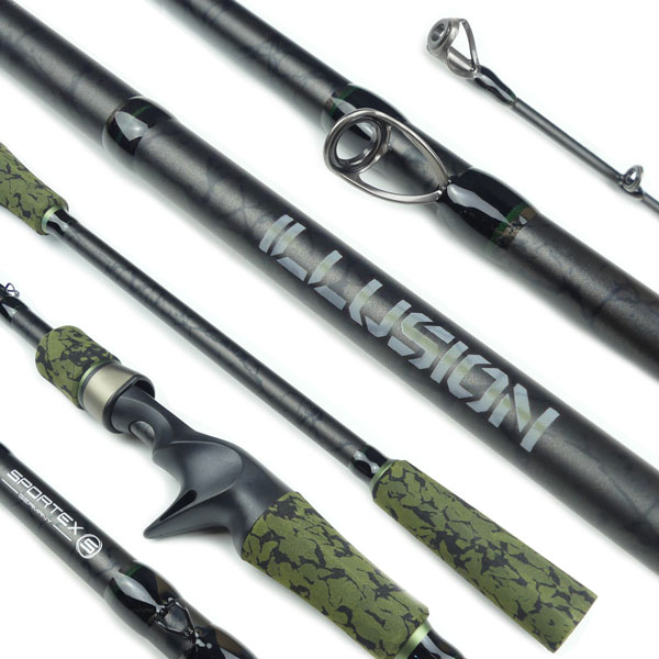 Lansetă Sportex Illusion Baitcast, 2.45m/40g, 2buc