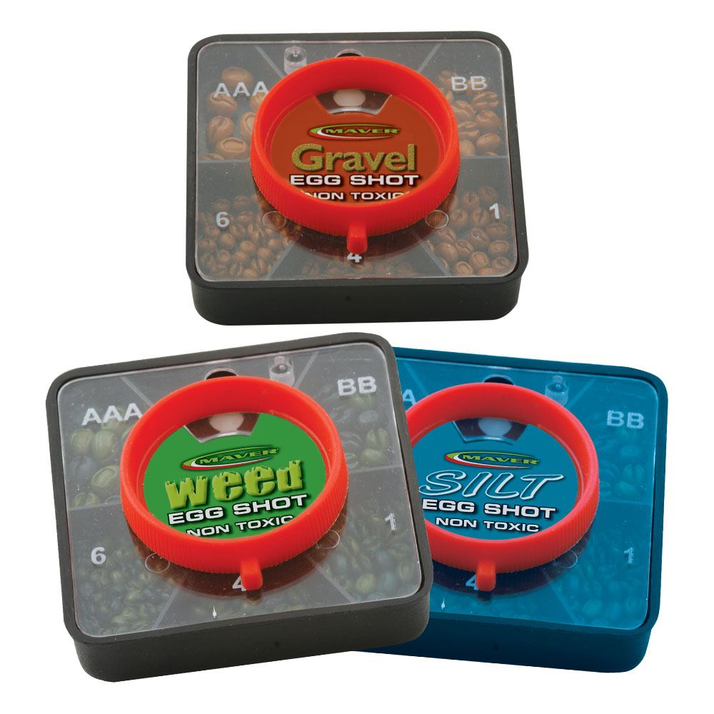 Set plumbi Maver Egg Shot Silt, 5 compartimente