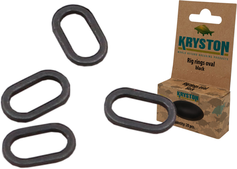 Anouri ovale Kryston Rig Rings, Black