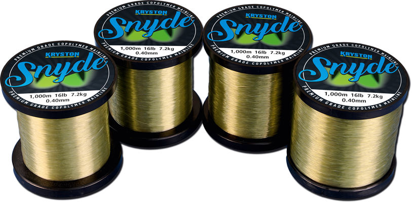 Fir monofilament Kryston Snyde, Green, 0.38mm/7.25kg/16lbs, 1000m
