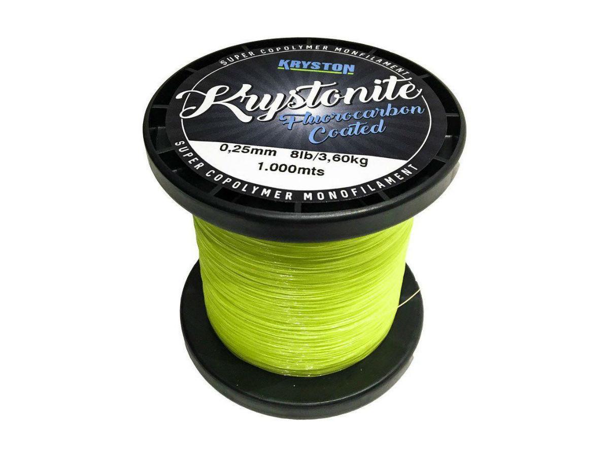 Fir monofilament Kryston Krystonite Super Mono, Chartreuse Fluo, 0.36mm/6.80kg/15lbs, 1000m