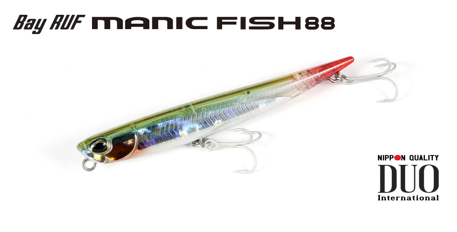 Vobler DUO Bayruf Manic Fish 88, CLB0230 Ghost Pearl Chart, 8.8cm/11g