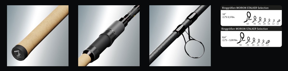 Lansetă Sportex Morion Stalker Selection, 2.62m/2.75lbs, 2buc