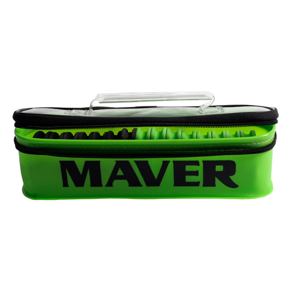 Borsetă riguri Maver EVA cu capac transparent, 30x7.5x7.5cm