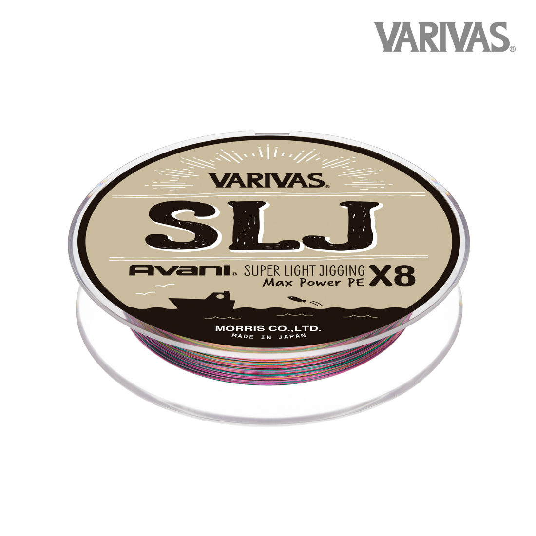 FIR AVANI SLJ SUPER LIGHT JIGGING MAX POWER PE X8 150m 10.1lb 10m x 5 culori
