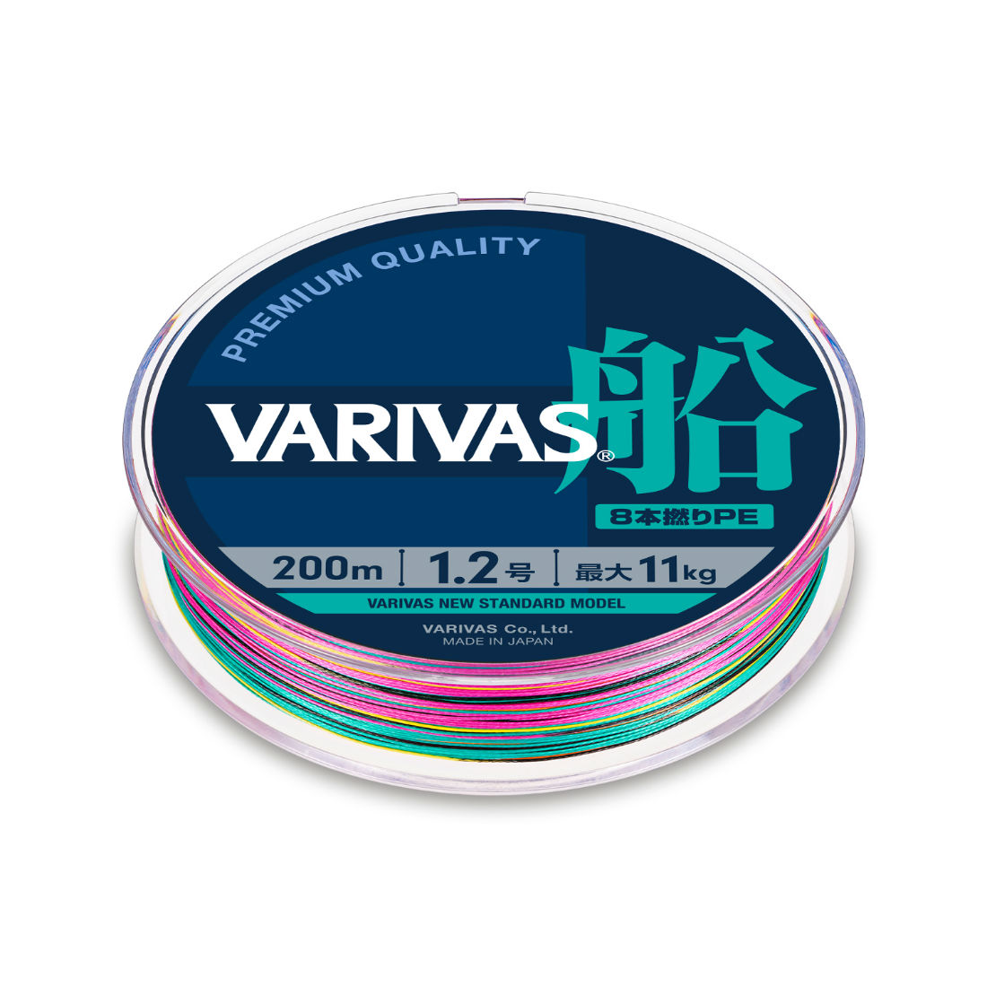 Fir textil Varivas Fune PE X8, Multicolor High Visibility, 0.165mm/9kg, 150m