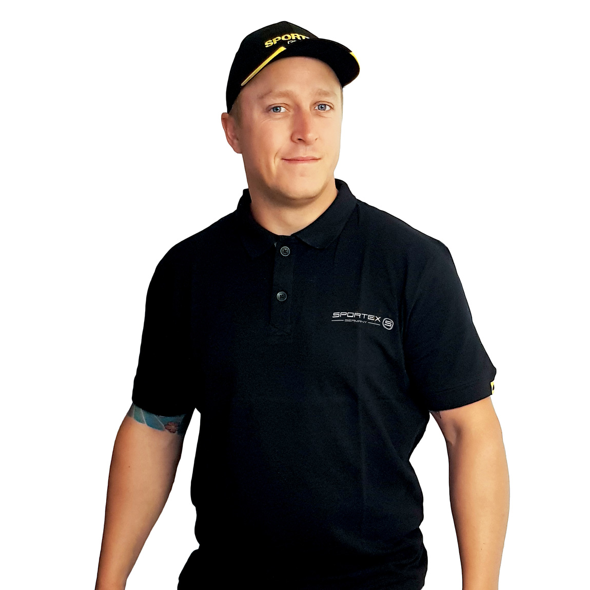 Tricou Sportex Polo Shirt, Black, X-Large