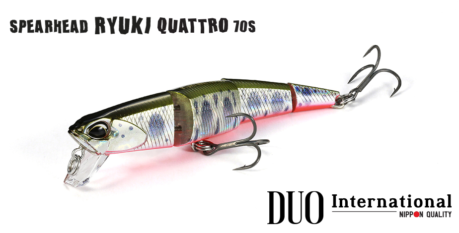 Vobler DUO Spearhead Ryuki Quattro 70S, MCC4084 Gold Yamame, 7cm/5.7g
