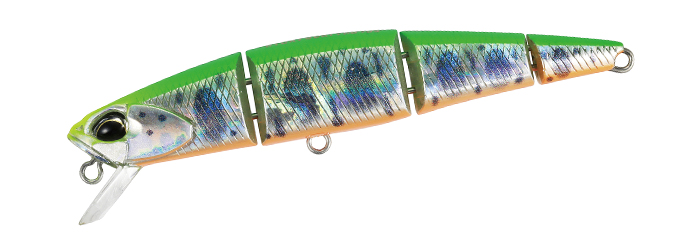 Vobler DUO Spearhead Ryuki Quattro 90S, CDA4140 Lime Yamame OB, 9cm/14g