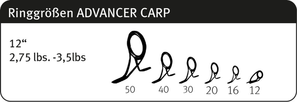 Lansetă Sportex Advancer Carp CS-2, 3.66m/3.00lbs, 2buc