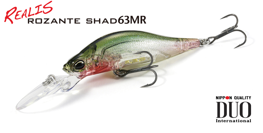 Vobler DUO Realis Rozante Shad 63MR, ACC3008 Neo Pearl, 6.3cm/6.8g