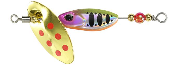 Linguriță rotativă DUO Spearhead Ryuki Spinner, ANA4076 Pink Clown Yamame, 2cm/5g