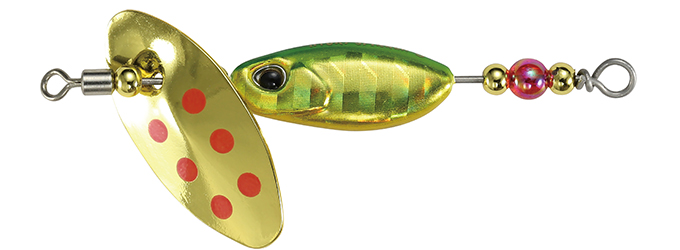 Linguriță rotativă DUO Spearhead Ryuki Spinner, PHA0055 Green Gold, 2cm/3.5g