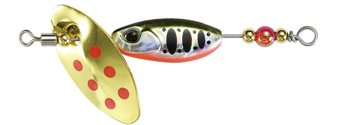 Linguriță rotativă DUO Spearhead Ryuki Spinner, PJA4068 Yamame Red Belly, 2cm/5g