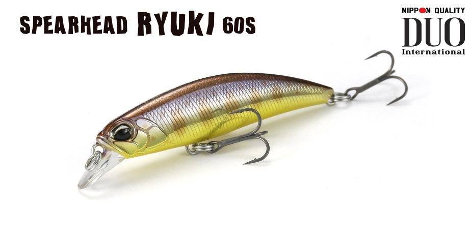 Vobler DUO Spearhead Ryuki 60S, ADA4140 Lime Yamame OB, 6cm/6.5g