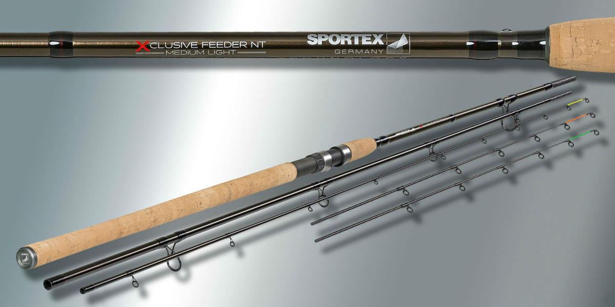 Lansetă Sportex Xclusive Feeder NT Medium Light, 3.60m/60-120g, 3+3buc