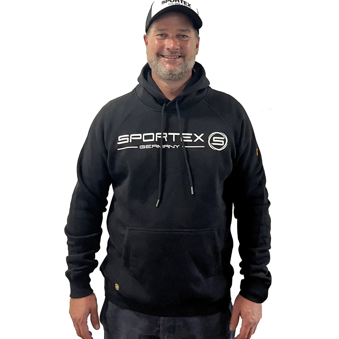 Hanorac Sportex Hoodie, Black, Large