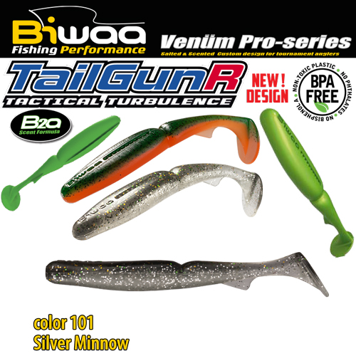 SHAD TAILGUNR SWIMBAIT 5.5 14cm 101 Silver Minnow