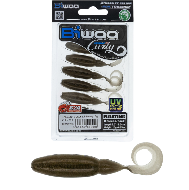 SHAD TAILGUNR CURLY 2.5