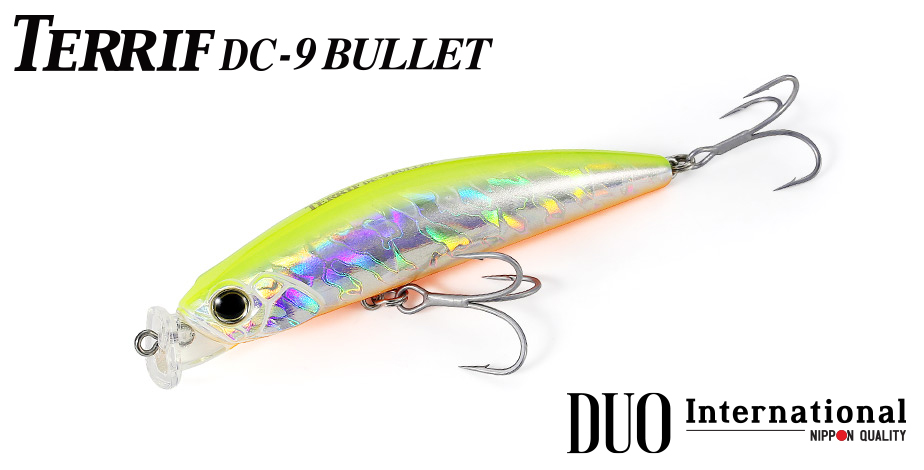 Vobler DUO Terrif DC-9 Bullet, Slow Floating, AHA0011 Sardine, 9cm/15g