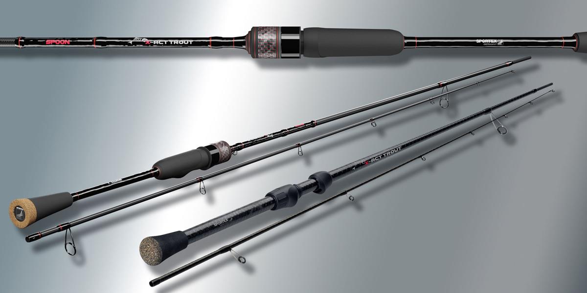 Lansetă Sportex X-Act Trout Spoon, 1.85m/0.2-5g, 2buc